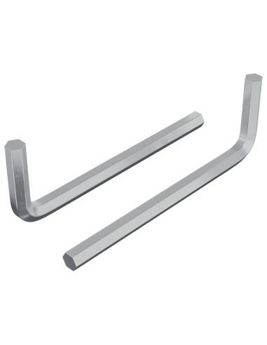 Chiave Esagonale 2 pcs Argento 32 x 86 mm Acciaio