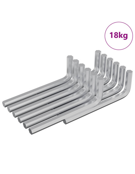 Chiave Esagonale 1800 pcs Argento 32 x 86 mm Acciaio