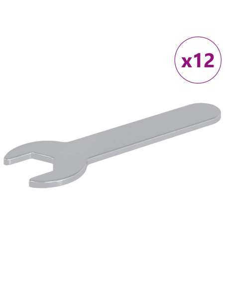Chiave inglese 12 pcs Argento 13 mm Ferro