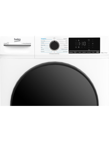 Beko BMDSC7545B: Lavasciuga Slim, 7+5kg, 1400giri, Classe D/A, linea Estetica NX, display touch, oblò nero con cover, funzione 