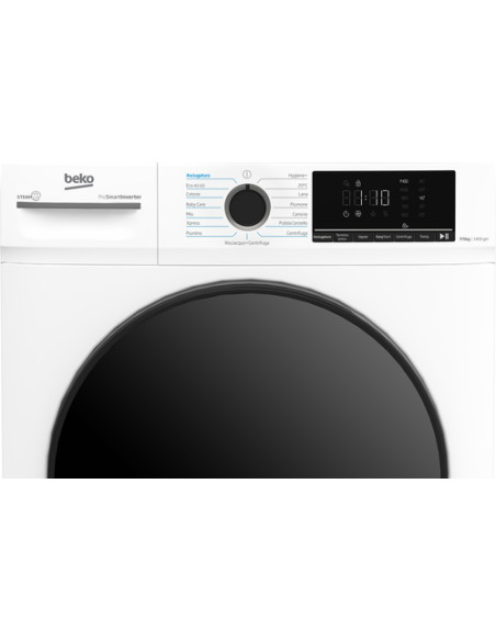 Beko BMDSC7545B: Lavasciuga Slim, 7+5kg, 1400giri, Classe D/A, linea Estetica NX, display touch, oblò nero con cover, funzione 