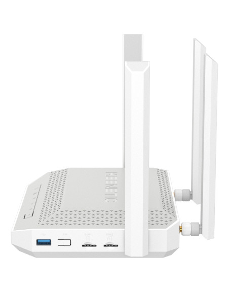 Keenetic Hero 4G+ (KN-2312) router wireless Gigabit Ethernet Dual-band (2.4 GHz/5 GHz) Grigio, Bianco