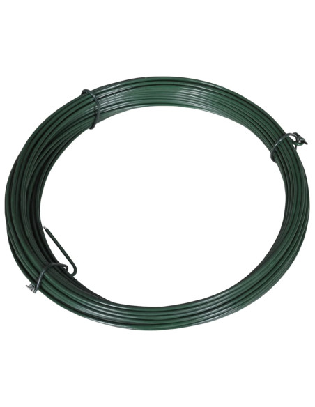 Filo di Legatura per Recinzione 25 m 1,4/2 mm Acciaio Verde