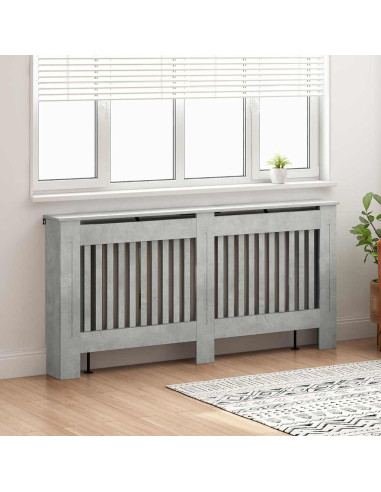 Copertura per radiatori Grigio cemento 172 x 19 x 81,5 cm