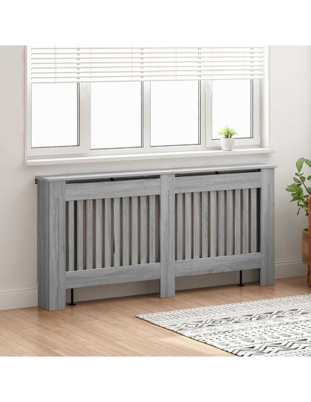 Copertura per radiatori Grigio Sonoma 172 x 19 x 81,5 cm