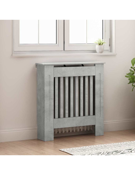 Copertura per radiatori Grigio cemento 78 x 19 x 81,5 cm