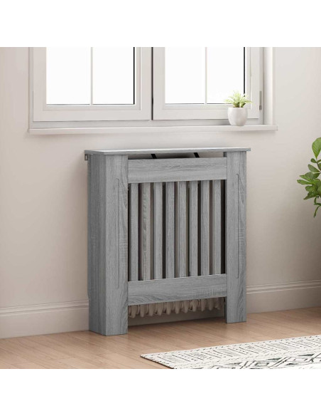 Copertura per radiatori Grigio Sonoma 78 x 19 x 81,5 cm