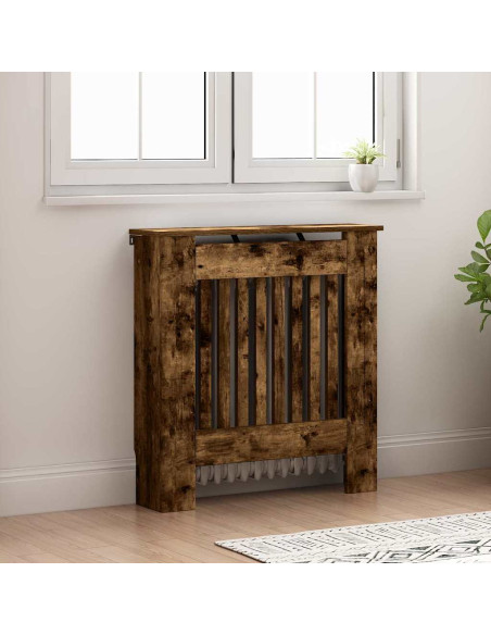 Copertura per radiatori Rovere fumé 78 x 19 x 81,5 cm