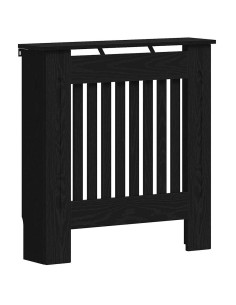 Copertura per radiatori Rovere Nero 78 x 19 x 81,5 cm 2
