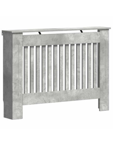 Copertura per radiatori Grigio cemento 112 x 19 x 81,5 cm