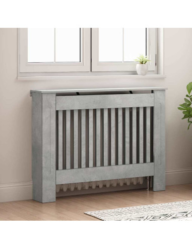 Copertura per radiatori Grigio cemento 112 x 19 x 81,5 cm