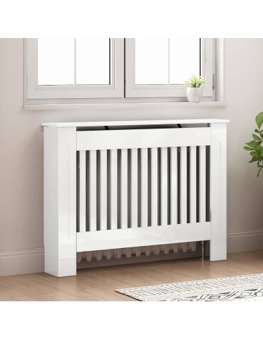 Copertura per radiatori Bianco Lucido 112 x 19 x 81,5 cm