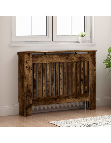 Copertura per radiatori Rovere fumé 112 x 19 x 81,5 cm