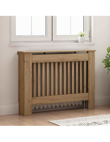 Copertura per radiatori Rovere artigianale 112 x 19 x 81,5 cm