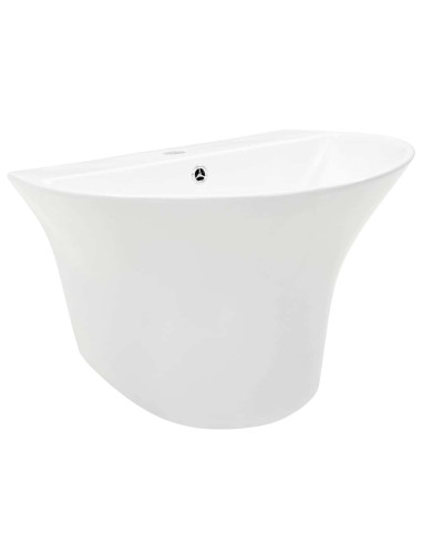Lavabo Bianco 56 x 48 x 42 cm Ceramica Smaltata