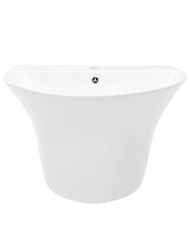 Lavabo Bianco 56 x 48 x 42 cm Ceramica Smaltata