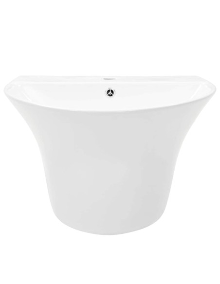 Lavabo Bianco 56 x 48 x 42 cm Ceramica Smaltata