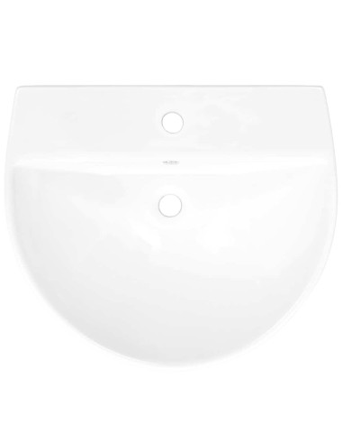 Lavabo Bianco 56 x 48 x 42 cm Ceramica Smaltata