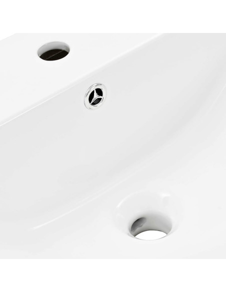 Lavabo Bianco 56 x 48 x 42 cm Ceramica Smaltata