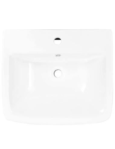 Lavabo Bianco 53 x 44 x 37 cm Ceramica Smaltata