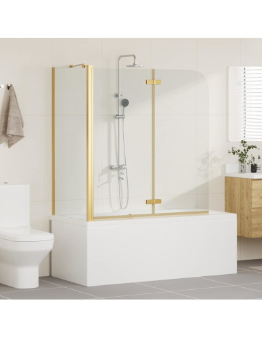 Involucro Doccia Oro 120 x 68 x 130 cm Vetro ESG e Alluminio