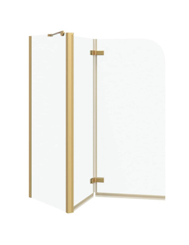 Involucro Doccia Oro 120 x 68 x 130 cm Vetro ESG e Alluminio