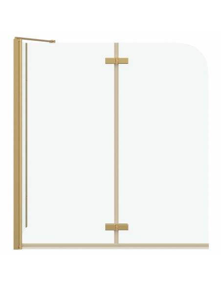 Involucro Doccia Oro 120 x 68 x 130 cm Vetro ESG e Alluminio