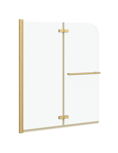 Involucro Doccia Oro 120 x 140 cm Vetro ESG e Alluminio