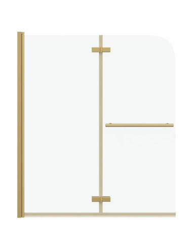 Involucro Doccia Oro 120 x 140 cm Vetro ESG e Alluminio