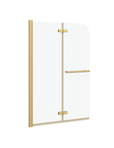 Involucro Doccia Oro 95 x 140 cm Vetro ESG e Alluminio 2