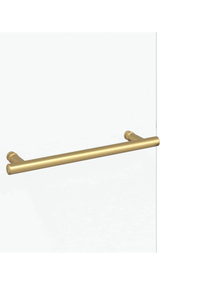 Involucro Doccia Oro 95 x 140 cm Vetro ESG e Alluminio