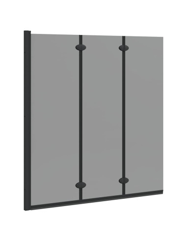 Involucro Doccia Nero 130 x 138 cm Vetro ESG e Alluminio