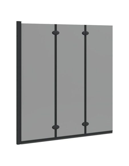 Involucro Doccia Nero 130 x 138 cm Vetro ESG e Alluminio