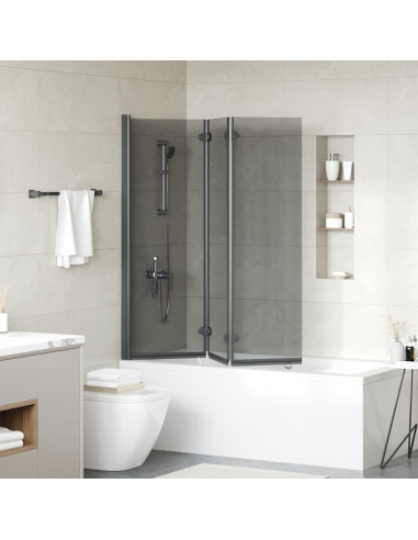 Involucro Doccia Nero 130 x 138 cm Vetro ESG e Alluminio