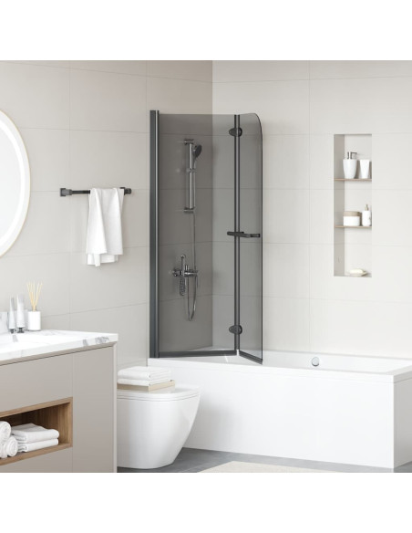 Involucro Doccia Nero 120 x 140 cm Vetro ESG e Alluminio