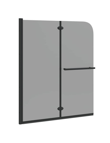 Involucro Doccia Nero 95 x 140 cm Vetro ESG e Alluminio