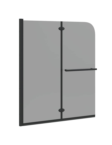 Involucro Doccia Nero 95 x 140 cm Vetro ESG e Alluminio