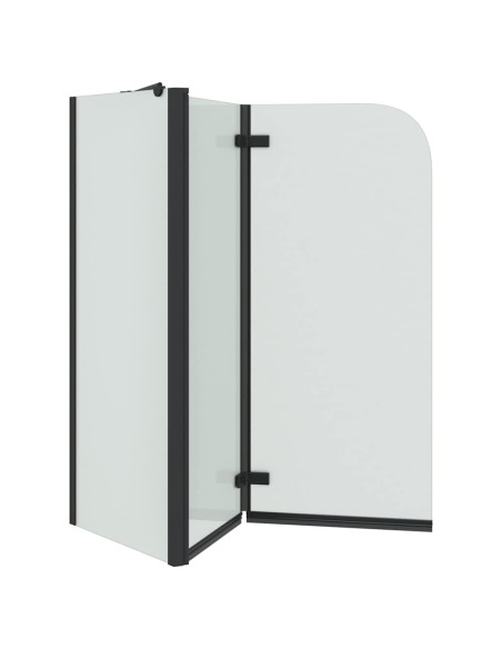 Involucro Doccia Nero 120 x 68 x 130 cm Vetro ESG e Alluminio