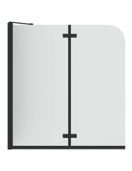 Involucro Doccia Nero 120 x 68 x 130 cm Vetro ESG e Alluminio