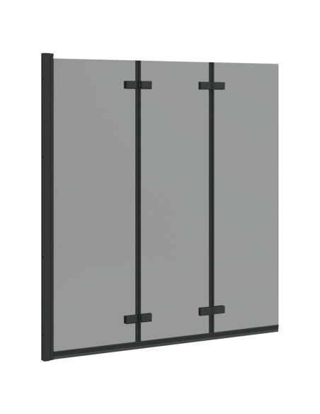 Involucro Doccia Nero 130 x 138 cm Vetro ESG e Alluminio