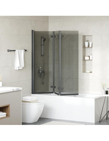 Involucro Doccia Nero 130 x 138 cm Vetro ESG e Alluminio