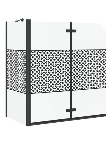 Chiusura per Bagno Geometrico Nero 120 x 67 x 129 cm