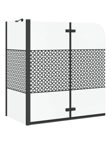 Chiusura per Bagno Geometrico Nero 120 x 67 x 129 cm