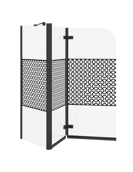 Chiusura per Bagno Geometrico Nero 120 x 67 x 129 cm