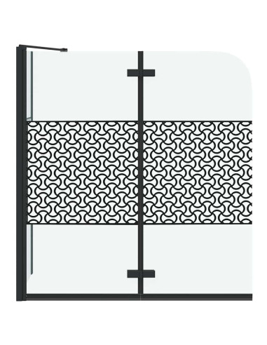 Chiusura per Bagno Geometrico Nero 120 x 67 x 129 cm