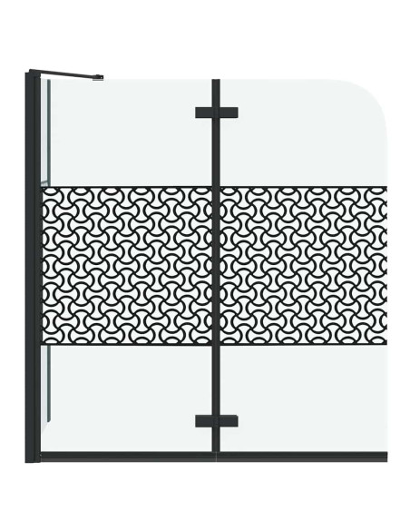 Chiusura per Bagno Geometrico Nero 120 x 67 x 129 cm