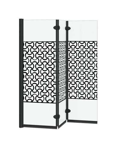 Involucro Doccia Nero e trasparente 130 x 130 cm