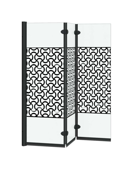 Involucro Doccia Nero e trasparente 130 x 130 cm