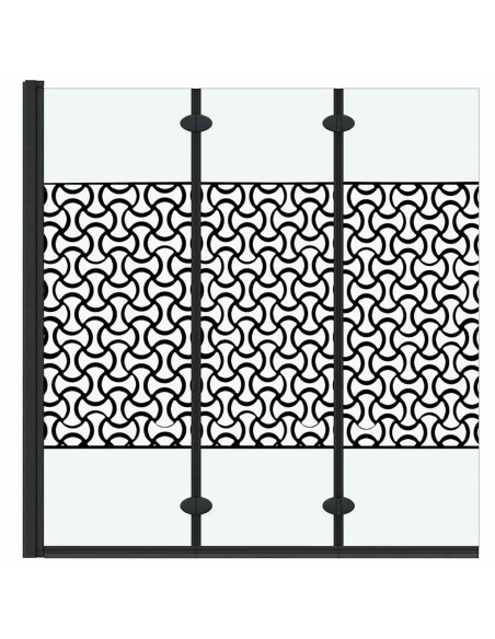 Involucro Doccia Nero e trasparente 130 x 130 cm