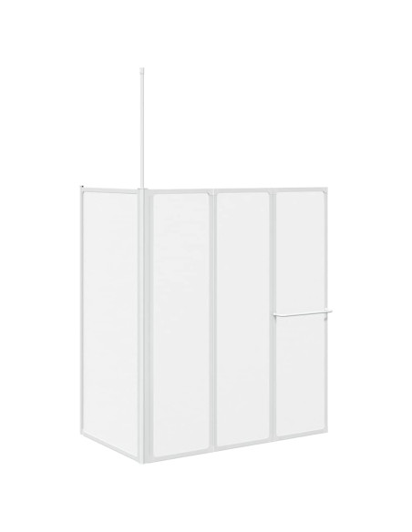 Schermo da Bagno Glassato 120 x 70 x 137 cm Alluminio